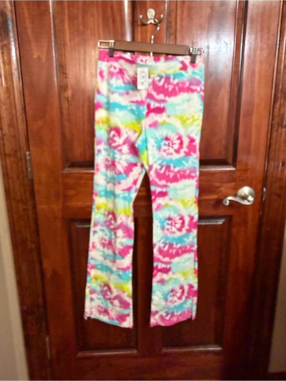 The Children's Place Pink Blue Yellow Tie-Dye Lounge Pants